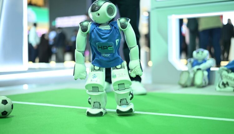 Goal For HPE: Robots Seen Playing Football At GITEX