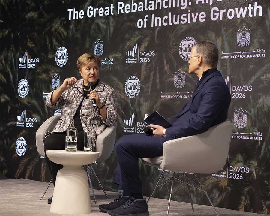 IMF Chief Warns AI ‘Tsunami’ Hitting Jobs As UAE Hosts Davos Dialogue On Inclusive Growth